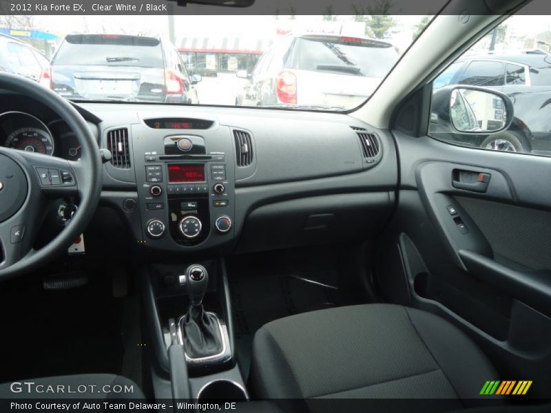 Clear White / Black 2012 Kia Forte EX