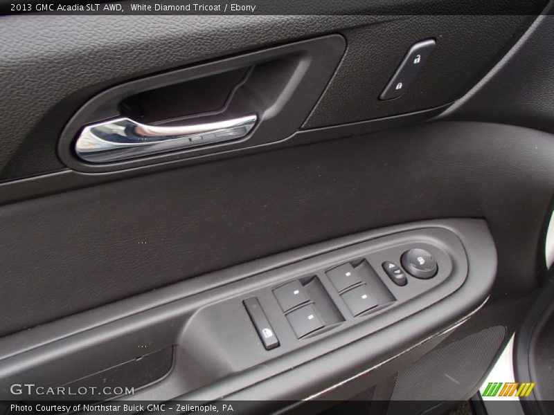 White Diamond Tricoat / Ebony 2013 GMC Acadia SLT AWD