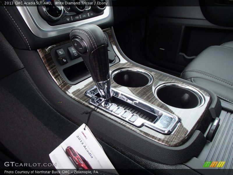 White Diamond Tricoat / Ebony 2013 GMC Acadia SLT AWD