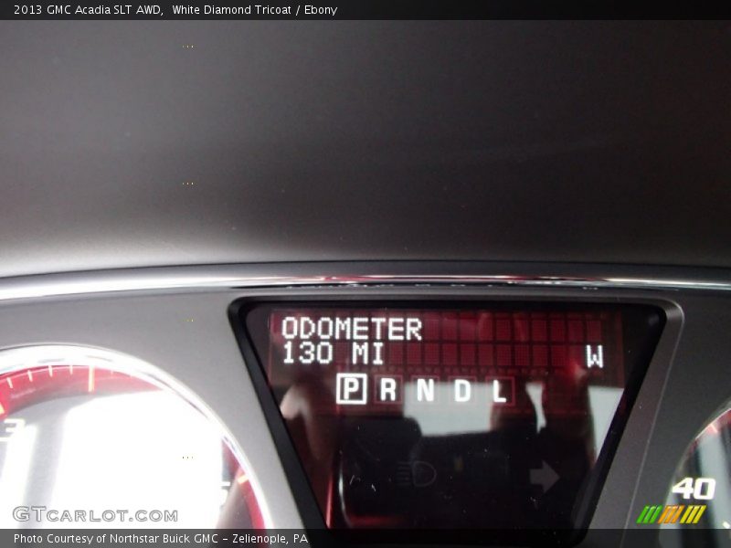 White Diamond Tricoat / Ebony 2013 GMC Acadia SLT AWD