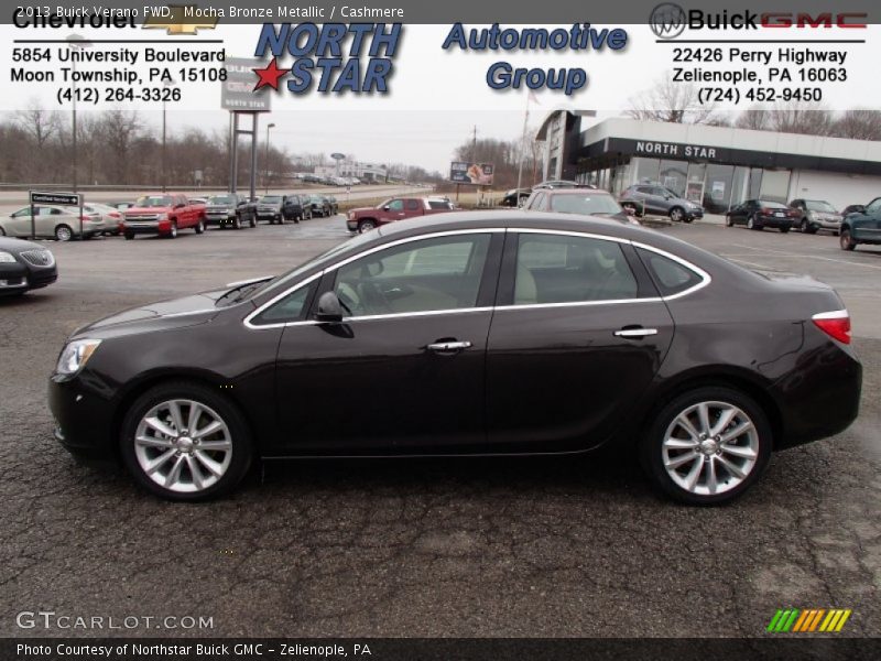 Mocha Bronze Metallic / Cashmere 2013 Buick Verano FWD