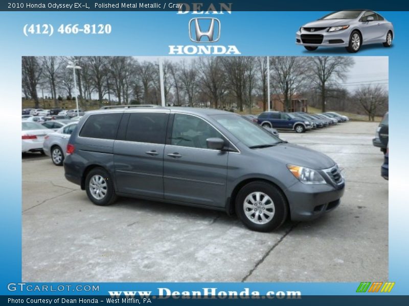 Polished Metal Metallic / Gray 2010 Honda Odyssey EX-L