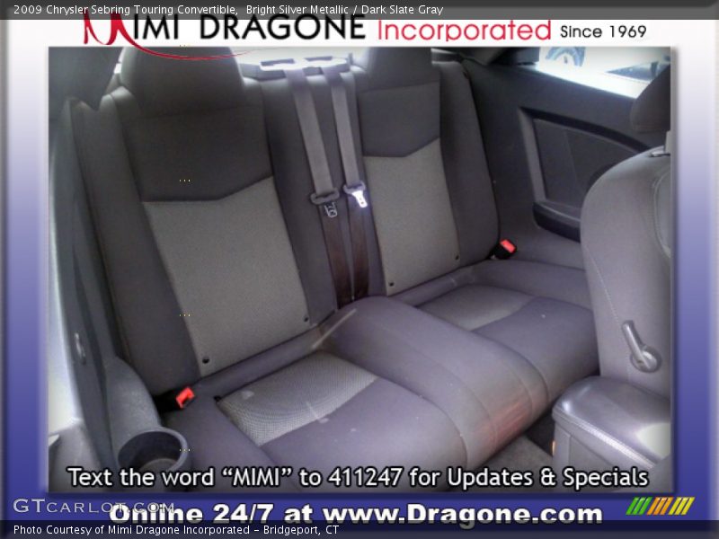 Bright Silver Metallic / Dark Slate Gray 2009 Chrysler Sebring Touring Convertible