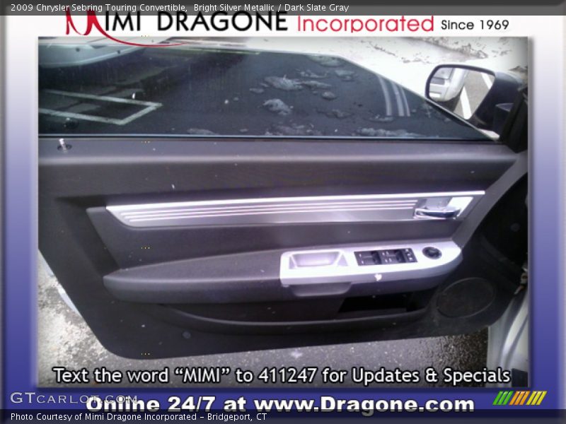 Bright Silver Metallic / Dark Slate Gray 2009 Chrysler Sebring Touring Convertible