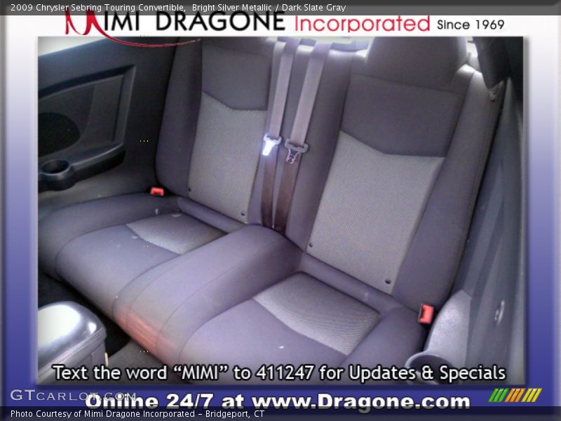 Bright Silver Metallic / Dark Slate Gray 2009 Chrysler Sebring Touring Convertible