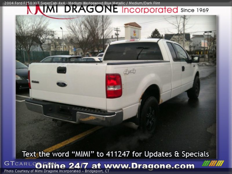 Medium Wedgewood Blue Metallic / Medium/Dark Flint 2004 Ford F150 XLT SuperCab 4x4