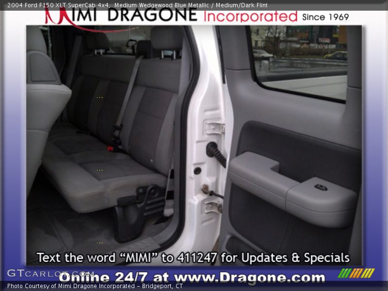 Medium Wedgewood Blue Metallic / Medium/Dark Flint 2004 Ford F150 XLT SuperCab 4x4