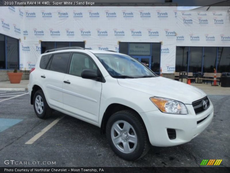 Super White / Sand Beige 2010 Toyota RAV4 I4 4WD