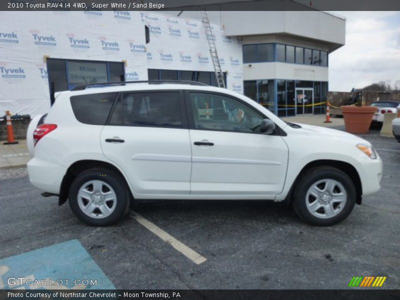 Super White / Sand Beige 2010 Toyota RAV4 I4 4WD