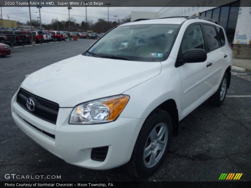 Super White / Sand Beige 2010 Toyota RAV4 I4 4WD