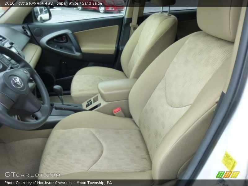 Front Seat of 2010 RAV4 I4 4WD