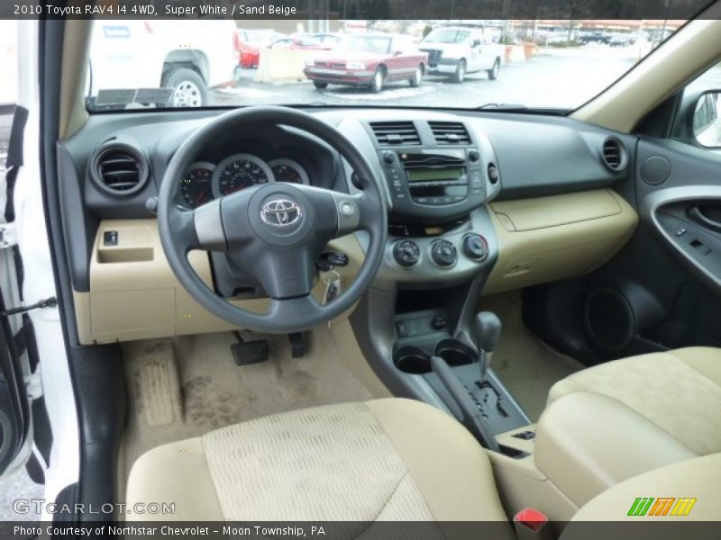 Sand Beige Interior - 2010 RAV4 I4 4WD 