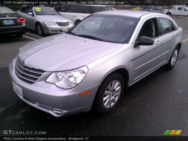 Bright Silver Metallic / Dark Slate Gray/Light Slate Gray 2008 Chrysler Sebring LX Sedan