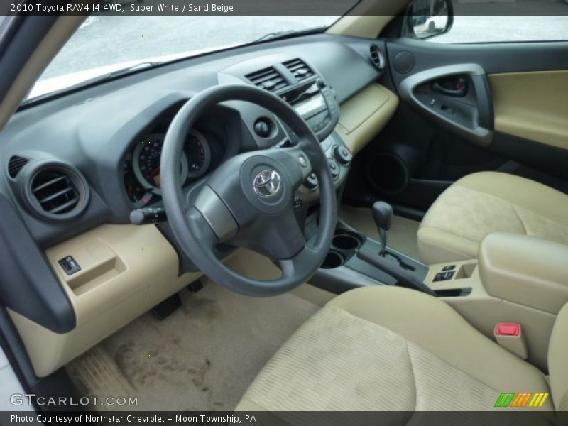 Super White / Sand Beige 2010 Toyota RAV4 I4 4WD