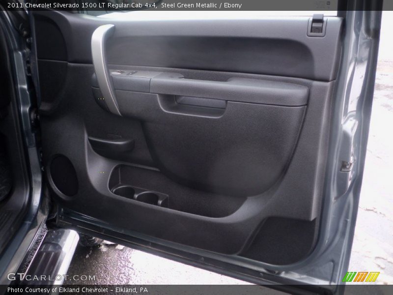 Steel Green Metallic / Ebony 2011 Chevrolet Silverado 1500 LT Regular Cab 4x4