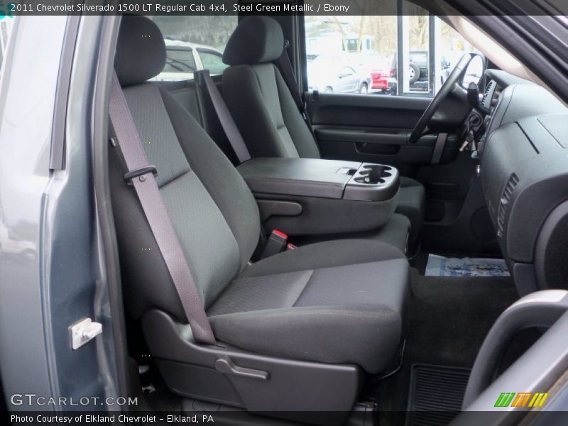 Steel Green Metallic / Ebony 2011 Chevrolet Silverado 1500 LT Regular Cab 4x4