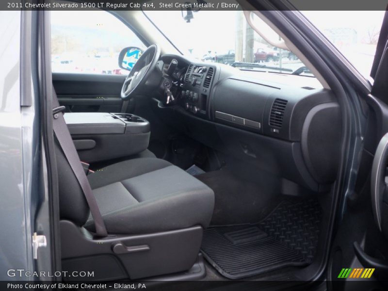 Steel Green Metallic / Ebony 2011 Chevrolet Silverado 1500 LT Regular Cab 4x4
