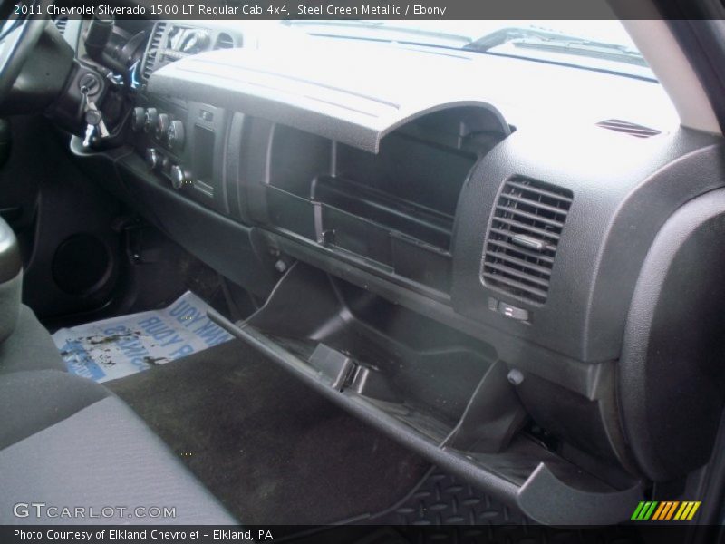 Steel Green Metallic / Ebony 2011 Chevrolet Silverado 1500 LT Regular Cab 4x4