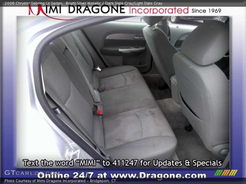 Bright Silver Metallic / Dark Slate Gray/Light Slate Gray 2008 Chrysler Sebring LX Sedan