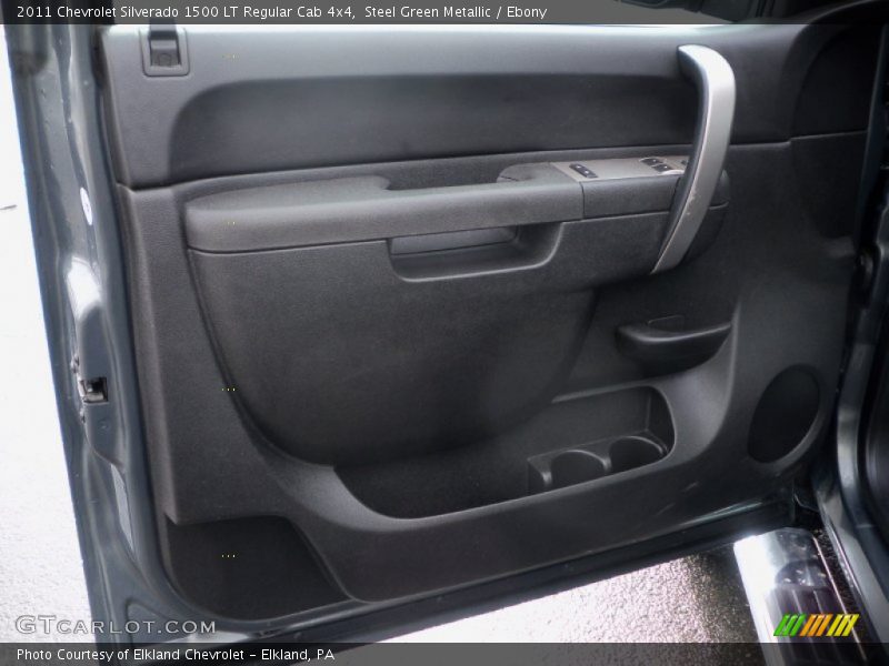 Steel Green Metallic / Ebony 2011 Chevrolet Silverado 1500 LT Regular Cab 4x4