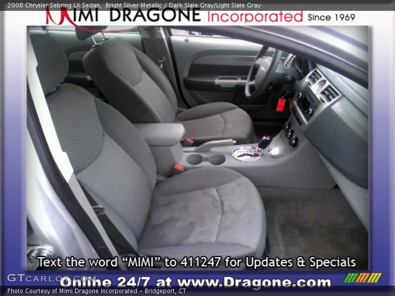 Bright Silver Metallic / Dark Slate Gray/Light Slate Gray 2008 Chrysler Sebring LX Sedan
