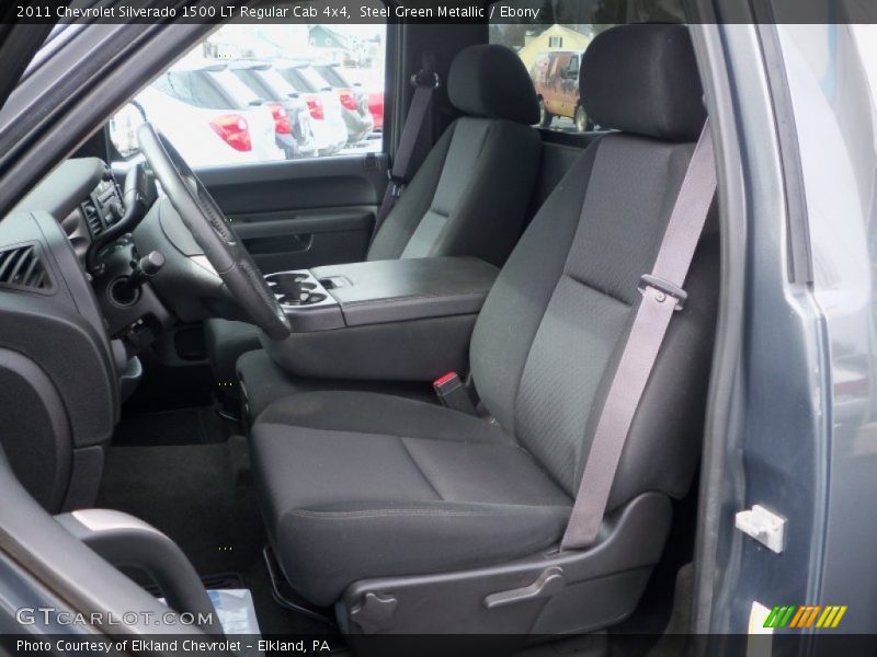 Steel Green Metallic / Ebony 2011 Chevrolet Silverado 1500 LT Regular Cab 4x4