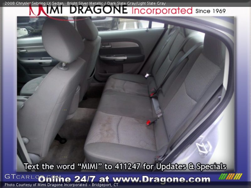 Bright Silver Metallic / Dark Slate Gray/Light Slate Gray 2008 Chrysler Sebring LX Sedan