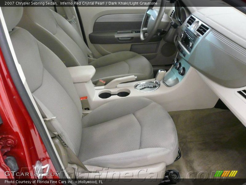 Inferno Red Crystal Pearl / Dark Khaki/Light Graystone 2007 Chrysler Sebring Sedan