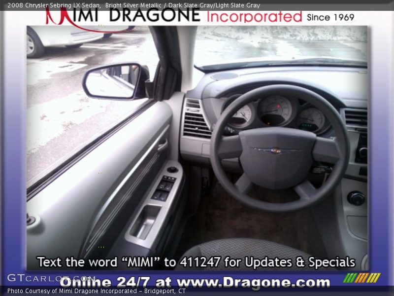Bright Silver Metallic / Dark Slate Gray/Light Slate Gray 2008 Chrysler Sebring LX Sedan