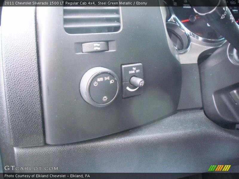 Steel Green Metallic / Ebony 2011 Chevrolet Silverado 1500 LT Regular Cab 4x4