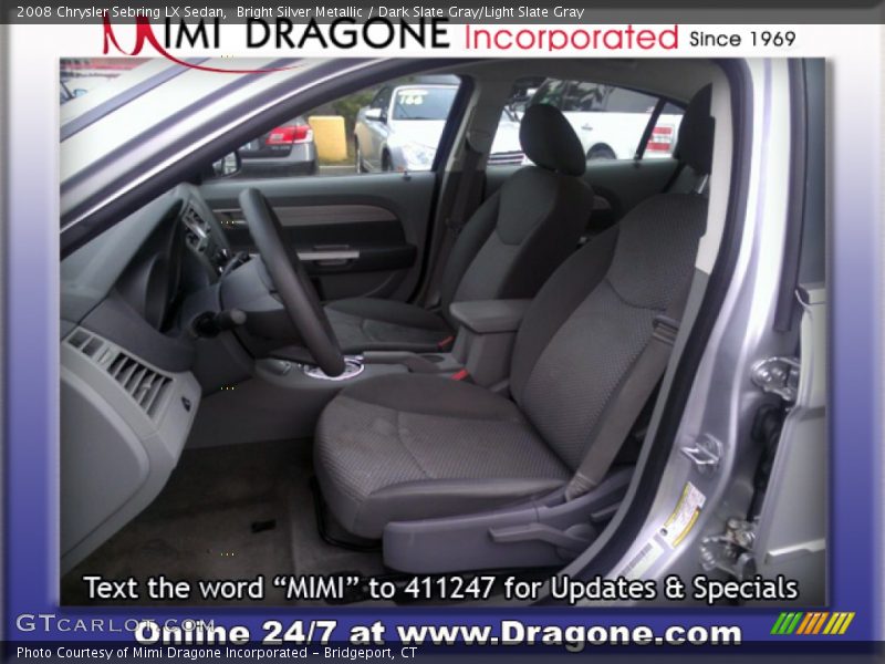 Bright Silver Metallic / Dark Slate Gray/Light Slate Gray 2008 Chrysler Sebring LX Sedan