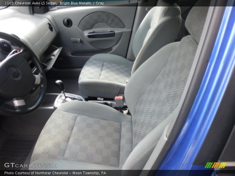 Bright Blue Metallic / Gray 2005 Chevrolet Aveo LS Sedan