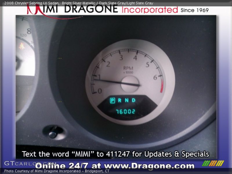 Bright Silver Metallic / Dark Slate Gray/Light Slate Gray 2008 Chrysler Sebring LX Sedan