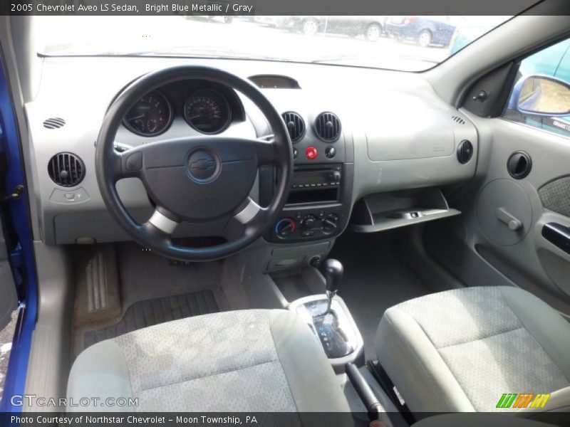 Bright Blue Metallic / Gray 2005 Chevrolet Aveo LS Sedan