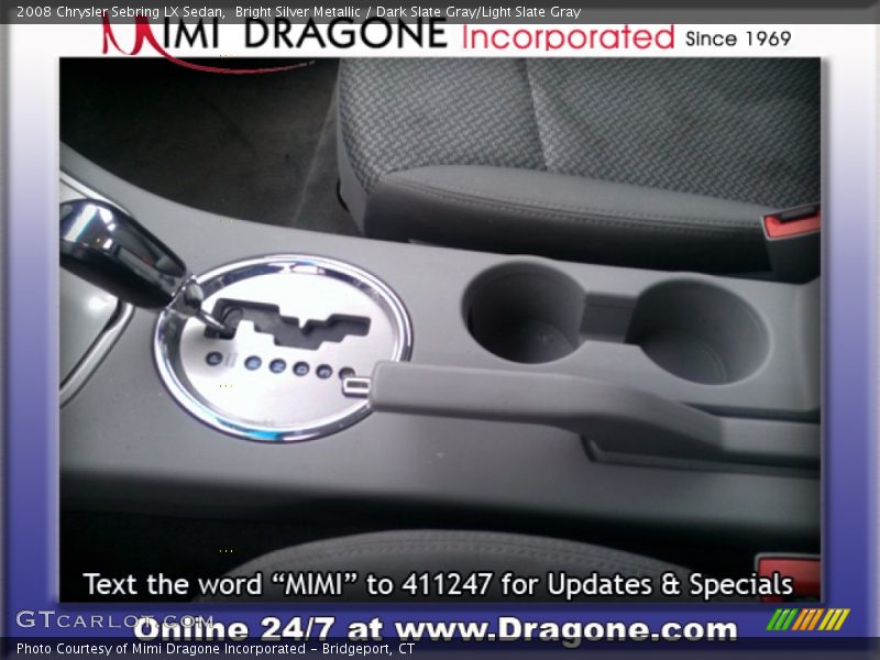 Bright Silver Metallic / Dark Slate Gray/Light Slate Gray 2008 Chrysler Sebring LX Sedan