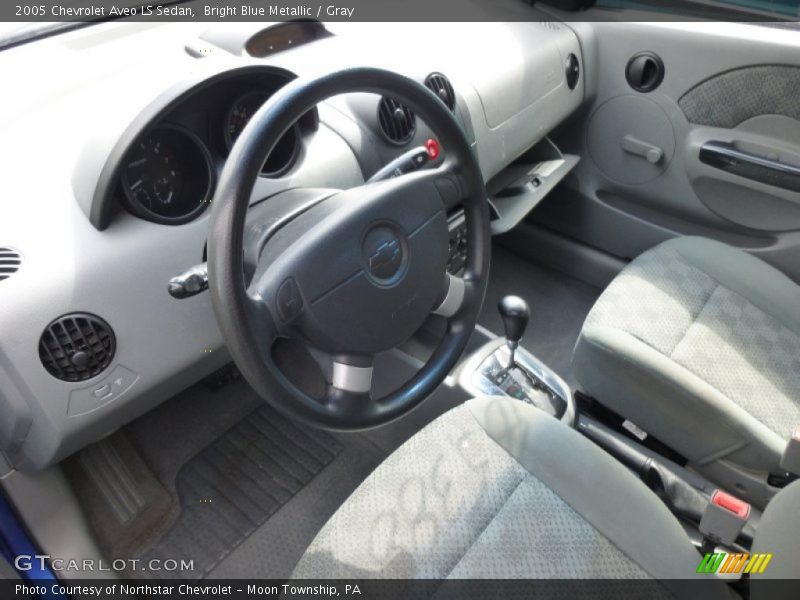Bright Blue Metallic / Gray 2005 Chevrolet Aveo LS Sedan
