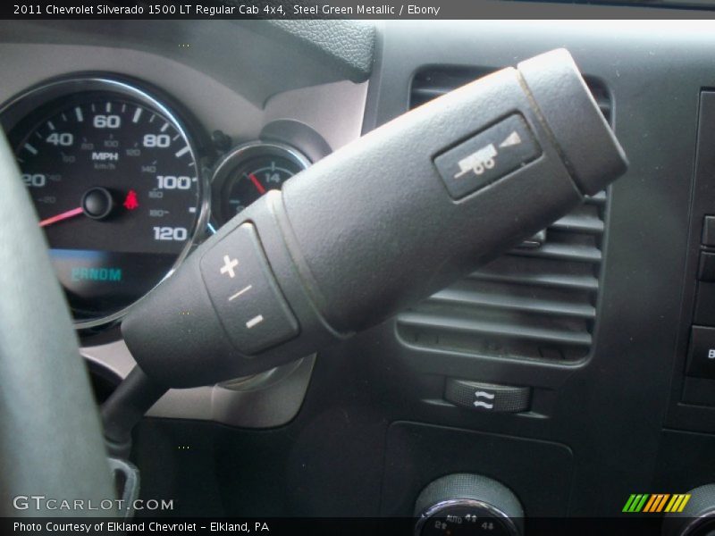 Steel Green Metallic / Ebony 2011 Chevrolet Silverado 1500 LT Regular Cab 4x4