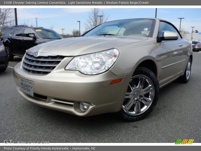 Light Sandstone Metallic / Medium Pebble Beige/Cream 2008 Chrysler Sebring Limited Convertible