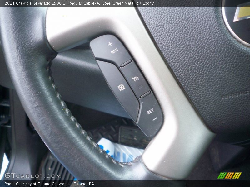 Steel Green Metallic / Ebony 2011 Chevrolet Silverado 1500 LT Regular Cab 4x4