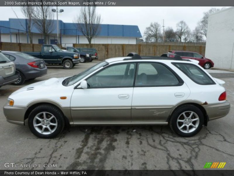 Aspen White / Gray 2000 Subaru Impreza Outback Sport Wagon