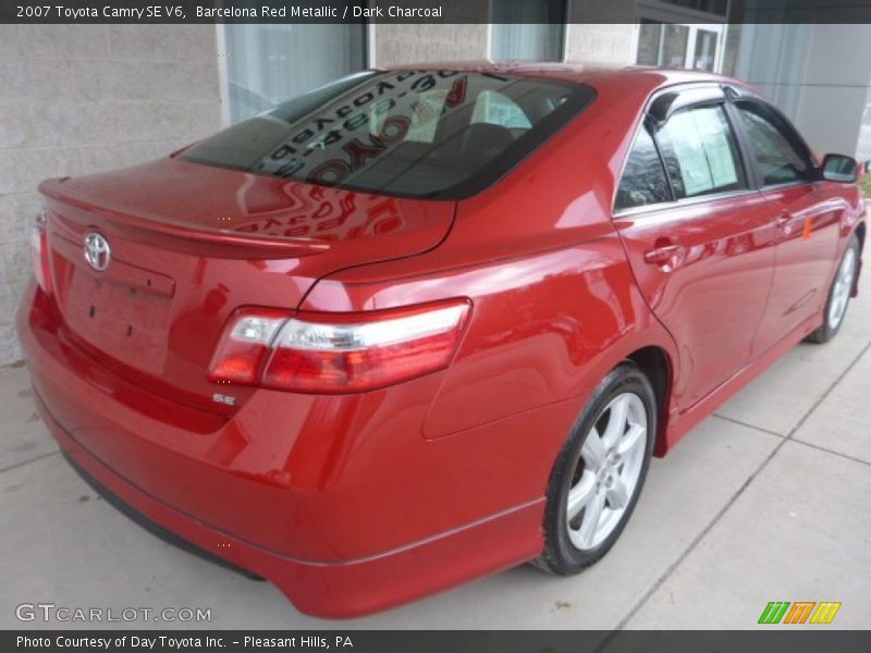 Barcelona Red Metallic / Dark Charcoal 2007 Toyota Camry SE V6