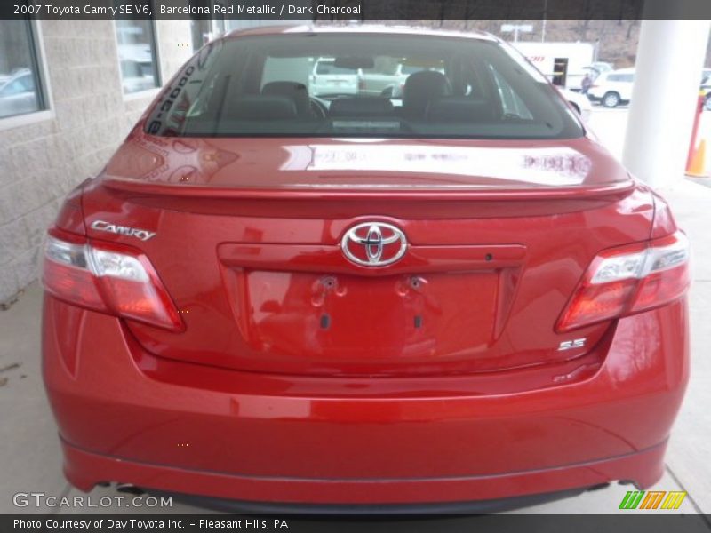 Barcelona Red Metallic / Dark Charcoal 2007 Toyota Camry SE V6