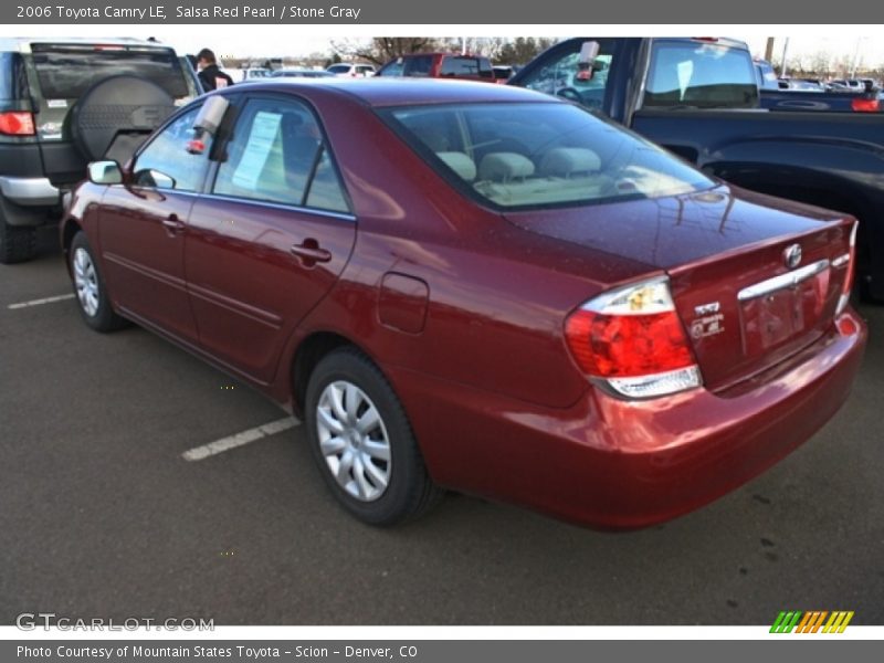 Salsa Red Pearl / Stone Gray 2006 Toyota Camry LE