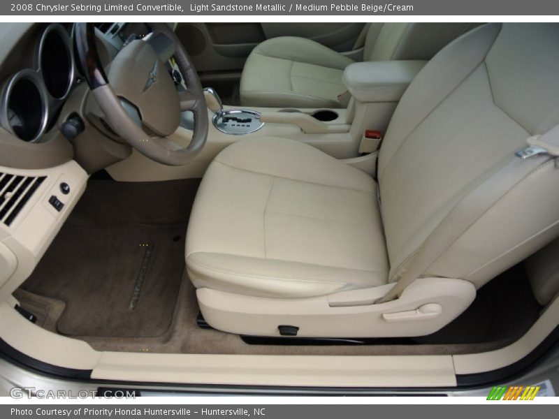Light Sandstone Metallic / Medium Pebble Beige/Cream 2008 Chrysler Sebring Limited Convertible