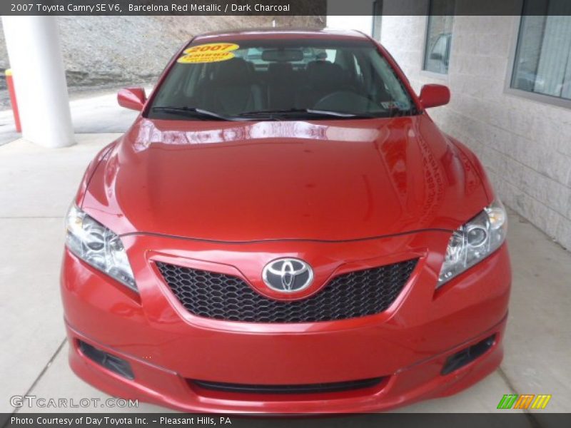 Barcelona Red Metallic / Dark Charcoal 2007 Toyota Camry SE V6