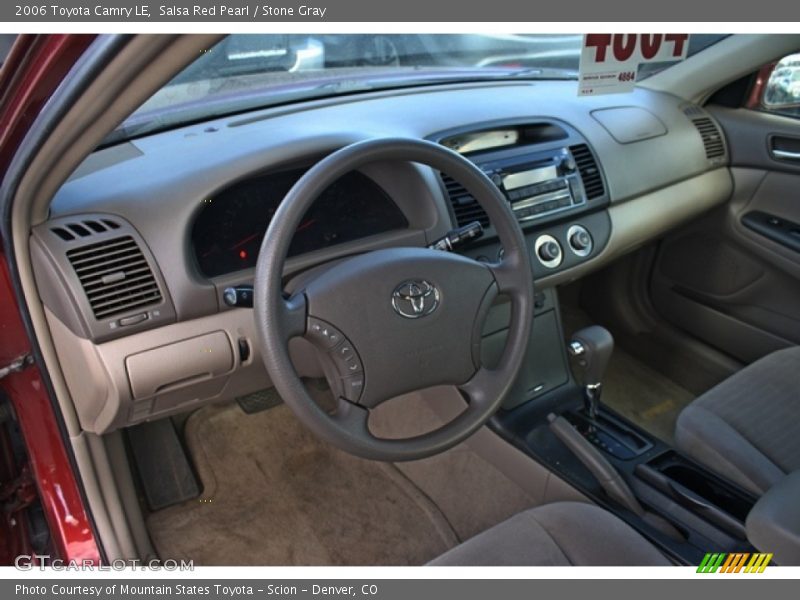 Salsa Red Pearl / Stone Gray 2006 Toyota Camry LE