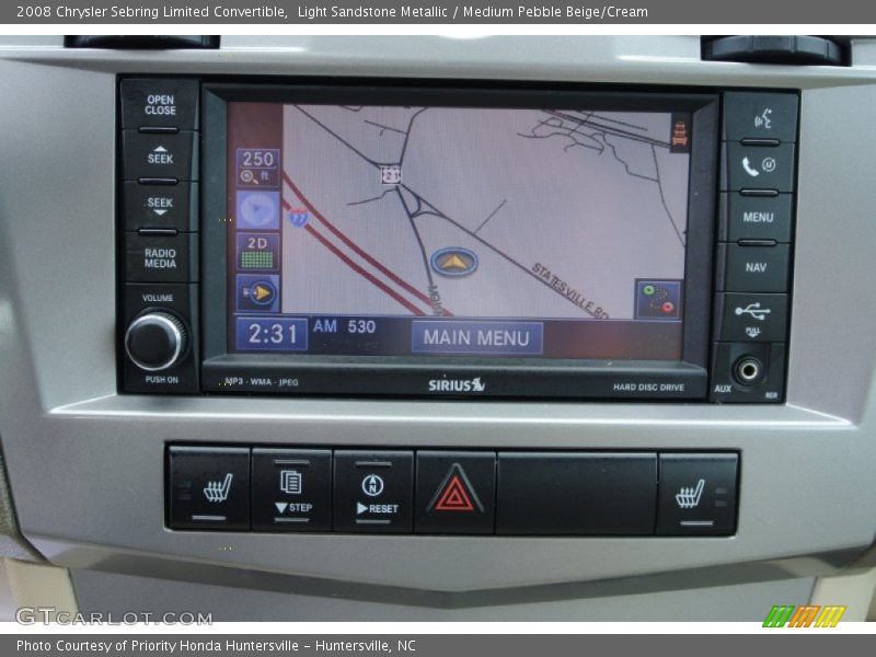 Light Sandstone Metallic / Medium Pebble Beige/Cream 2008 Chrysler Sebring Limited Convertible