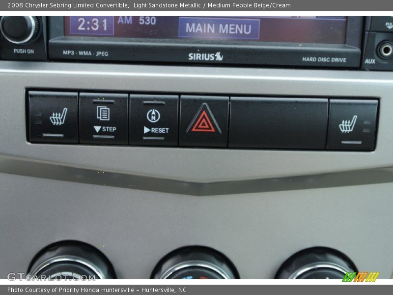Light Sandstone Metallic / Medium Pebble Beige/Cream 2008 Chrysler Sebring Limited Convertible