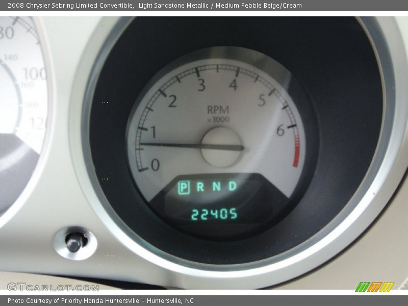 Light Sandstone Metallic / Medium Pebble Beige/Cream 2008 Chrysler Sebring Limited Convertible