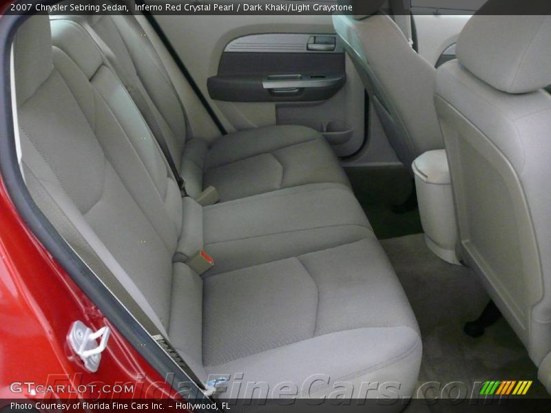 Inferno Red Crystal Pearl / Dark Khaki/Light Graystone 2007 Chrysler Sebring Sedan